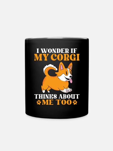 Corgi Gifts for Corgi Lovers - Tasse einfarbig - Schwarz