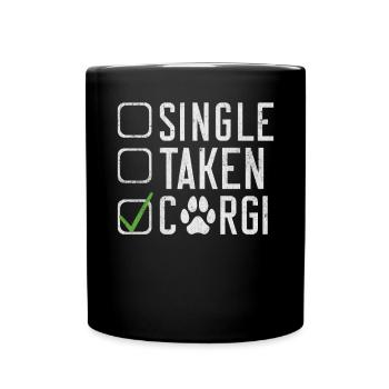 Corgi Gifts for Corgi Lovers - Full Colour Mug - black - Front