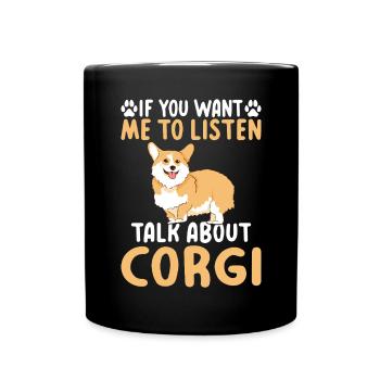 Cadeaux de corgi pour les amateurs de corgi - Mug uni - noir - Devant
