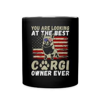 Cadeaux de corgi pour les amateurs de corgi - Mug uni - noir - Devant