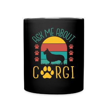 Cadeaux de corgi pour les amateurs de corgi - Mug uni - noir - Devant