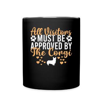 Corgi Gifts for Corgi Lovers - Full Colour Mug - black - Front