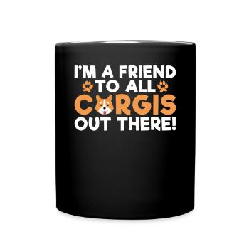 Cadeaux de corgi pour les amateurs de corgi - Mug uni - noir - Devant