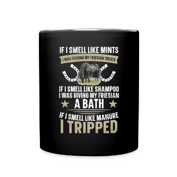 Quand je sentais les pièces de monnaie, je nourrissais les miennes - Mug uni - noir - Devant