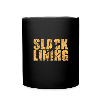Slackline Slacklife Slacklining - Balance-Profi - Full Colour Mug - black - Front