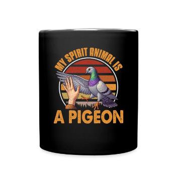 Pigeon Lovers Pigeons Bird Lovers - Full Colour Mug - black - Front