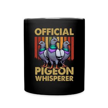Pigeon Lovers Pigeons Bird Lovers - Full Colour Mug - black - Front