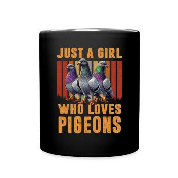 Pigeon Lovers Pigeons Bird Lovers - Full Colour Mug - black - Front