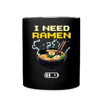 J’ai besoin de Ramen - Mug uni - noir - Devant