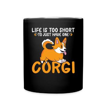Cadeaux de corgi pour les amateurs de corgi - Mug uni - noir - Devant