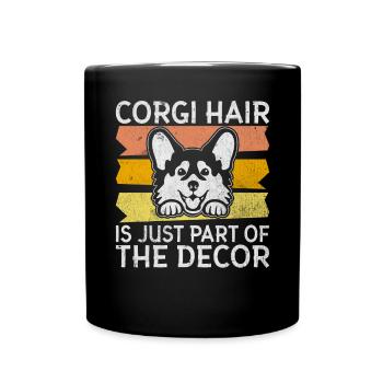 Corgi Gifts for Corgi Lovers - Full Colour Mug - black - Front