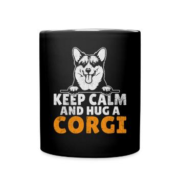 Corgi Gifts for Corgi Lovers - Full Colour Mug - black - Front
