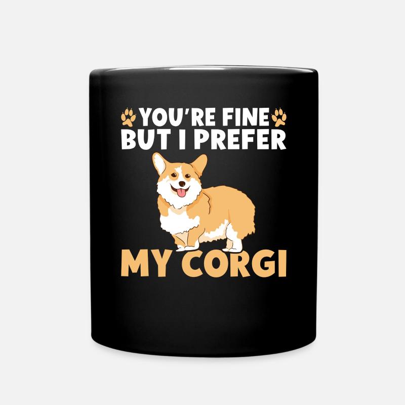 Cadeaux de corgi pour les amateurs de corgi - Mug uni - noir
