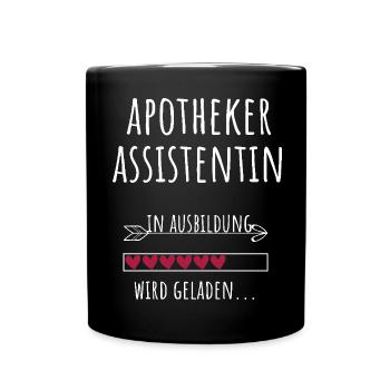 Apothekerassistentin Ausbildung Beruf Geschenk - Tasse einfarbig - Schwarz - Vorne