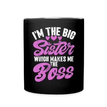 Sister Brother Matching Siblings Twins - Full Colour Mug - black - Front