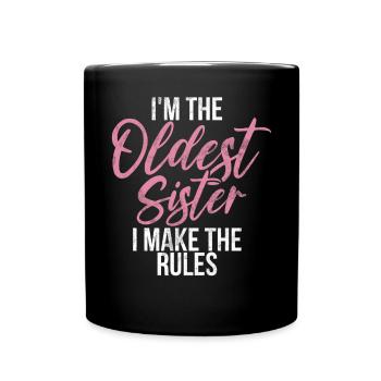 Sister Brother Matching Siblings Twins - Full Colour Mug - black - Front