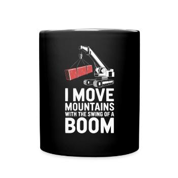 Crane Operator Job Profession Construction Worker - Full Colour Mug - black - Front