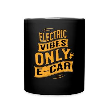 Electric car E-car Electromobility - Full Colour Mug - black - Front