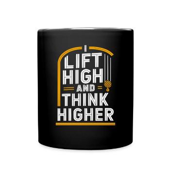 Crane Operator Job Profession Construction Worker - Full Colour Mug - black - Front