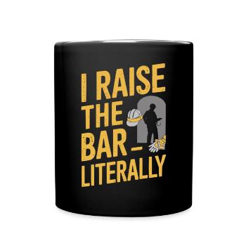 Crane Operator Job Profession Construction Worker - Full Colour Mug - black - Front