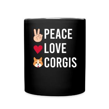Cadeaux de corgi pour les amateurs de corgi - Mug uni - noir - Devant