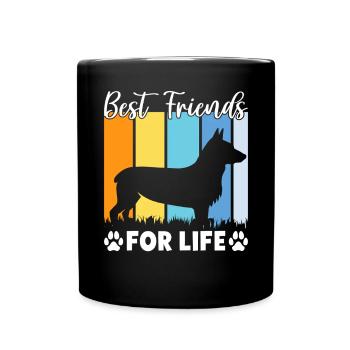 Corgi Gifts for Corgi Lovers - Full Colour Mug - black - Front