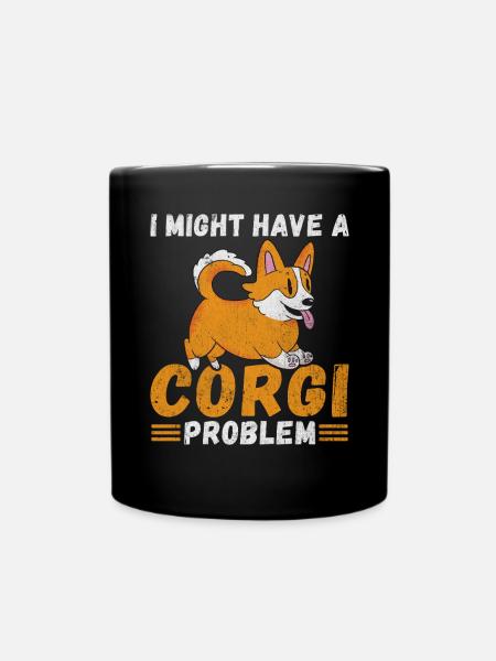 Cadeaux de corgi pour les amateurs de corgi - Mug uni - noir