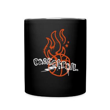 Basket-ball Joueurs de basket-ball - Mug uni - noir - Devant