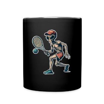 Tennis extraterrestre - Mug uni - noir - Devant