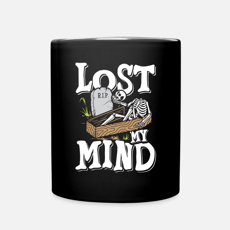 Lost my mind - Tasse einfarbig - Schwarz