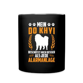 Do Khyi protects me Tibetan Mastiff Tibetan Mastiff - Full Colour Mug - black - Front