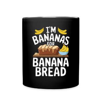 Banana Bread Eater Food Lover Breakfast Foodie - Mug uni - noir - Devant