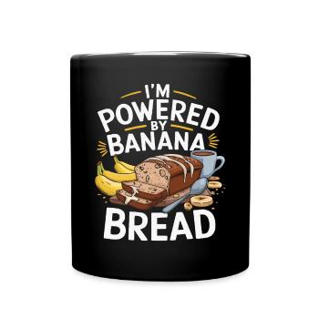 Banana Bread Eater Food Lover Breakfast Foodie - Full Colour Mug - black - Front