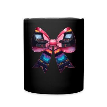 Coquette Bow Arcade Gaming Gamer Fête des mères - Mug uni - noir - Devant