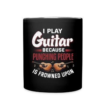 Gitarrist Gitarrist Musiker Gitarrenmusik - Tasse einfarbig - Schwarz - Vorne