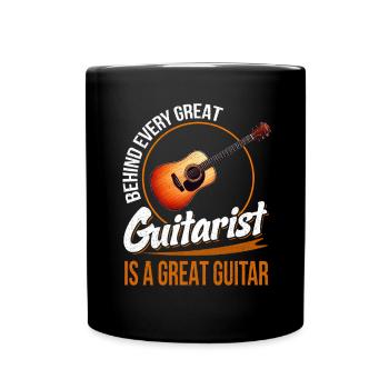 Gitarrist Gitarrist Musiker Gitarrenmusik - Tasse einfarbig - Schwarz - Vorne
