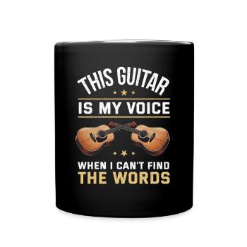 Gitarrist Gitarrist Musiker Gitarrenmusik - Tasse einfarbig - Schwarz - Vorne