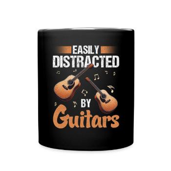 Gitarrist Gitarrist Musiker Gitarrenmusik - Tasse einfarbig - Schwarz - Vorne