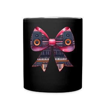 Coquette Bow Sound Engineer Sound Engineer - Full Colour Mug - black - Front