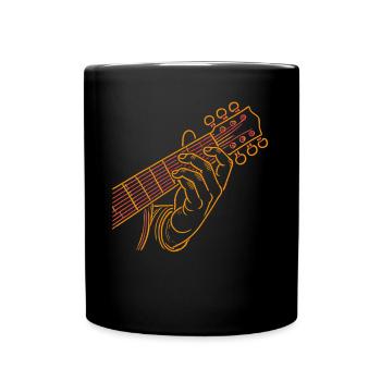 Gitarrist Gitarrist Musiker Gitarrenmusik - Tasse einfarbig - Schwarz - Vorne