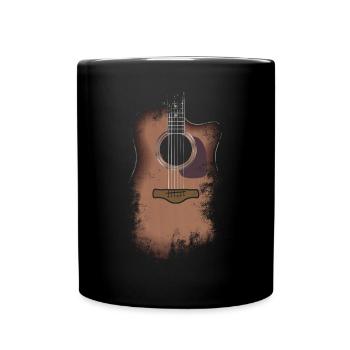 Gitarrist Gitarrist Musiker Gitarrenmusik - Tasse einfarbig - Schwarz - Vorne
