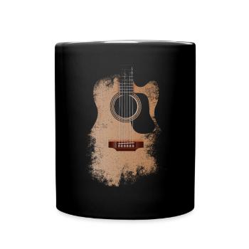 Gitarrist Gitarrist Musiker Gitarrenmusik - Tasse einfarbig - Schwarz - Vorne