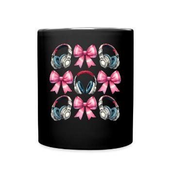 Coquette Bow Sound Engineer Sound Engineer - Full Colour Mug - black - Front