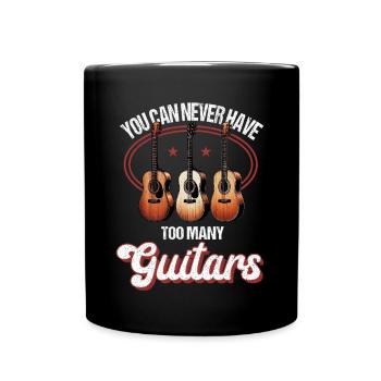 Gitarrist Gitarrist Musiker Gitarrenmusik - Tasse einfarbig - Schwarz - Vorne