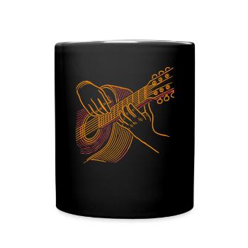 Gitarrist Gitarrist Musiker Gitarrenmusik - Tasse einfarbig - Schwarz - Vorne
