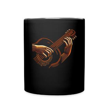 Gitarrist Gitarrist Musiker Gitarrenmusik - Tasse einfarbig - Schwarz - Vorne