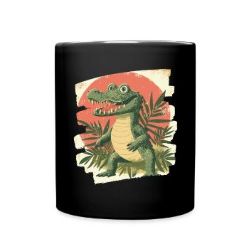 Crocodile - Full Colour Mug - black - Front