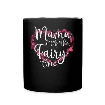Maman de la fée Une - Mug uni - noir - Devant