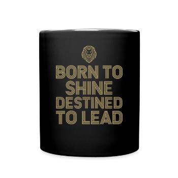 Leo Zodiac Born To radiate Destined To Lead - Full Colour Mug - black - Front