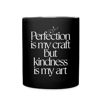 vierge Vierge caractère signe du zodiaque : Perfection - Mug uni - noir - Devant